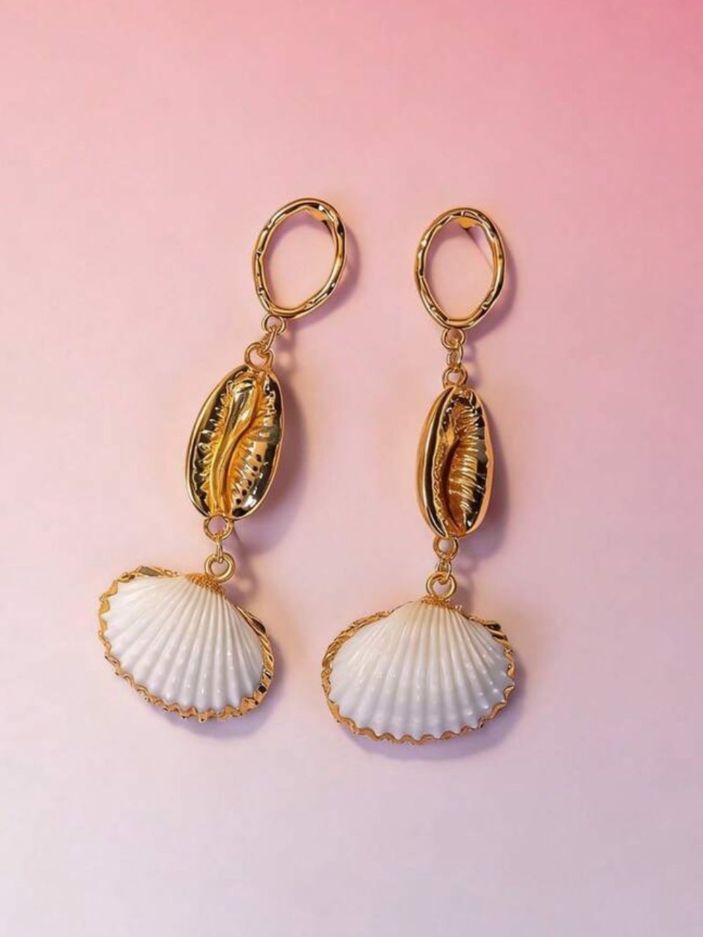 Shell Drop Earrings #2772 - Picture 1 of 4